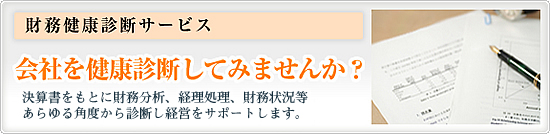 決算書 財務健康診断サービス