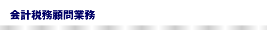 公認会計士による会計税務顧問業務