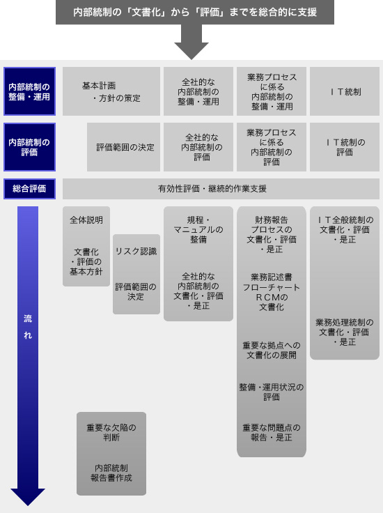 公認会計士による総合的な内部統制支援業務の内容